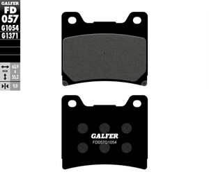 Galfer - Brake Pads Semi Metallic Fd057g1054 - FD057G1054
