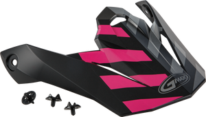 Gmax - Visor W/screws Fame Mx-86 Matte Black/pink/silver - G086068