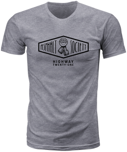 Highway 21 - Asphalt Society Tee Heather Grey Sm - 489-1941S
