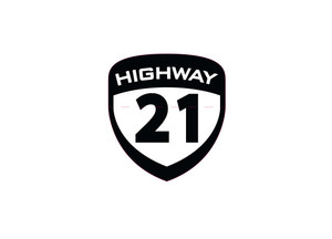Highway 21 - Shield Die Cut Sticker Sm 2.25" X 2.5" 50pks - 489-9002