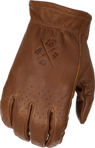 Highway 21 - Louie Perforated Gloves Brown Md - 489-0051M