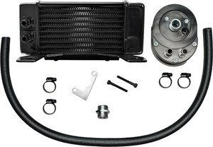 Jagg - Lowmount 10-row Oil Cooler Black - 750-2300