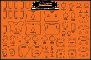 James Gaskets - Gasket Display Board Big Twin - 99000-EVBT James Gaskets - Gasket Display Board Big Twin - 99000-EVBT