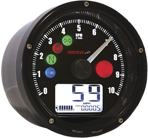 Koso - Tnt-01 Multifunction Speedometer Black - BA035K00-HD Koso - Tnt-01 Multifunction Speedometer Black - BA035K00-HD