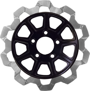 Lyndall Brakes - 9 Spoke Rotor Rear Blk/sil Bow Tie 11.5" - 4007-2133 Lyndall Brakes - 9 Spoke Rotor Rear Blk/sil Bow Tie 11.5" - 4007-2133