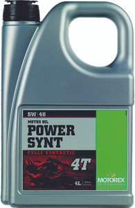 Motorex - Power Synthetic 4t 5w40 (4 Liters) - 102268  /172252 Motorex - Power Synthetic 4t 5w40 (4 Liters) - 102268  /172252