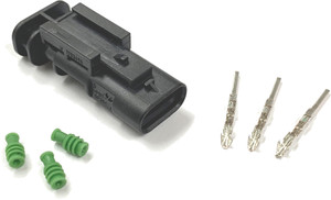 Namz Custom Cycle Products - Rr Fndr Harness Male Conn Kit Cntr Tl Lght Oem 69201613 17-u - NMCON-03R