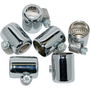 Namz Custom Cycle Products - Chrome 3/8" Id Hose Clamps 6-pk - NHC-CH206