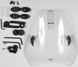 National Cycle - Deflector Screen Quickset Clr 1.25" - N25044 National Cycle - Deflector Screen Quickset Clr 1.25" - N25044