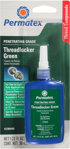 Permatex - Penetrating Grade Threadlocker Green 36 Ml - 29040 Permatex - Penetrating Grade Threadlocker Green 36 Ml - 29040