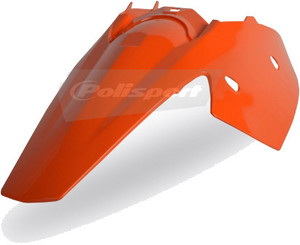 Polisport - Rear Fender W/panel Orange - 8561300002