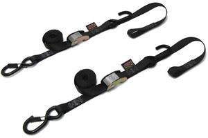 Powertye - Tie-down Cam Sec Hook Soft-tye 1"x6' Black/black Pair - 23622-S Powertye - Tie-down Cam Sec Hook Soft-tye 1"x6' Black/black Pair - 23622-S