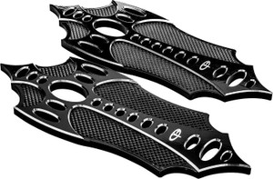 Prec. Billet - Floorboards Rider Bad Axe Black - BAX-410-ALL-BLK Prec. Billet - Floorboards Rider Bad Axe Black - BAX-410-ALL-BLK