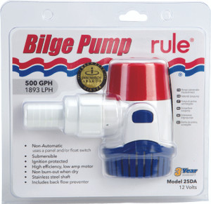 Rule - Non-automatic Bilge Pump 500 G Ph - 25DA
