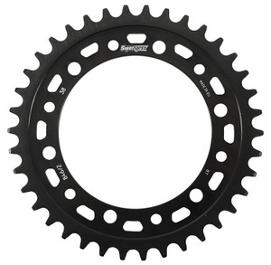 Supersprox - Rear Edge Sprocket Steel 38t-520 Blk Hon - RFA-8462-38-BLK