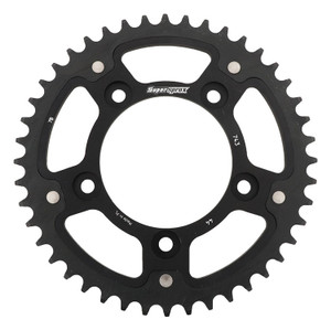 Supersprox - Rear Stealth Sprocket Alu/stl 44t-520 Blk Duc - RST-743-44-BLK