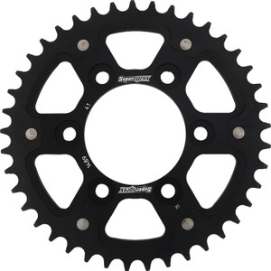 Supersprox - Rear Stealth Sprocket Alu/stl 41t-525 Blk Kaw - RST-1489-41-BLK