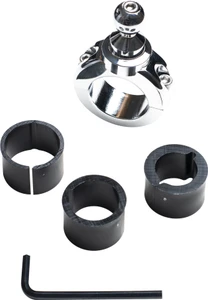 Techmount - 5g Chrome Bar Mount Fixed 1-1/4"(32mm) Thru 7/8"(22mm) - 5-30912C