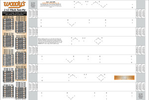 Woodys - Stud Template 2.52" 2 Ply - 252T-TEMP