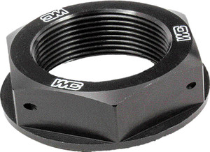 Works - Steering Stem Nut (black) - 24-310