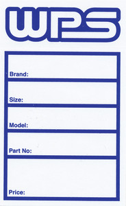 Wps - Tire Labels 50/pk Stickers - WPS TIRE STICKER
