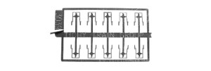Tichy Train Group - Ho Stirrup Straight Btm Mt10pc - 3039