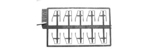 Tichy Train Group - Ho Stirrup Angled Os Side 10pc - 3047