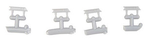 Cal-Scale Train Parts - Ho Sinclair Antenna 4pcs Plast - 623