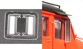 Cal-Scale Train Parts - Ho Wind Deflector / Mirror 2pk - 557