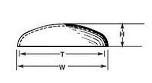 Plastruct - Vhe-18 Elliptical Dome 9/16' 5 - 95744
