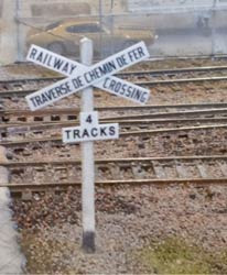 Osborn Model Kits - N Bilingual Cross Bucks - 3031