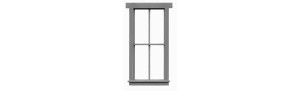 Tichy Train Group - O 2/2 Double Hung Window 6pcs - 2014