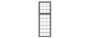 Tichy Train Group - O 27 Pane Window 4pcs - 2055