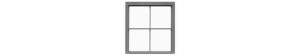 Tichy Train Group - O Dbl Hung Window 2/2 - 2060