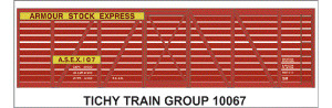 Tichy Train Group - HO Armour 40' Wood Stock Car Decal - 10067