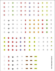 Tichy Train Group - Ho Hazard Placards Decal - 10259