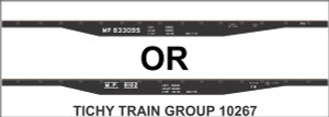 Tichy Train Group - Ho Mp 50' Steel Flatcar Decal - 10267