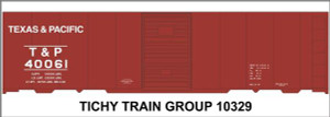 Tichy Train Group - HO T&P 40' Steel Boxcar Decal - 10329