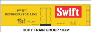 Tichy Train Group - HO Swift 40' Steel Reefer Decal - 10331