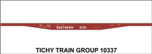 Tichy Train Group - HO Southern 53'6'' Steel Flatcar Decal - 10337