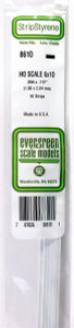 Evergreen Scale - 6 X 10  Ho Strips - 8610