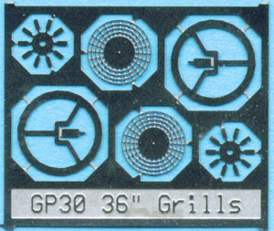 BLMA Models RR - N Fan Grill 36'W/center plate - 87
