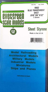 Evergreen Scale - .010' x 6' x 12' Blue 2Pk - 9902