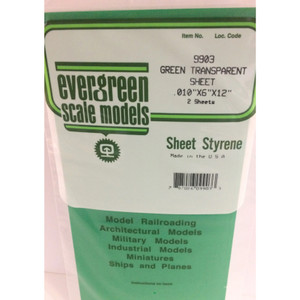 Evergreen Scale - .010' x 6' x 12' Green 2Pk - 9903