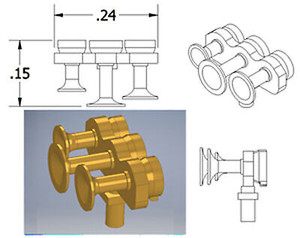 Cal-Scale Train Parts - Ho Nathan Air Horn M3 - 668