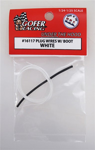 Gofer Racing Model Decals - Plug Wires w/boot White - 16117