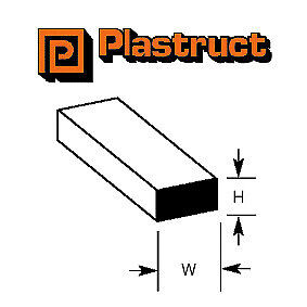Plastruct - Ms-416 10pk Sty Rect .040X5/32 - 90747