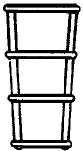 Cal-Scale Train Parts - Ho Ladder Rght Frnt Nose Shark - 418