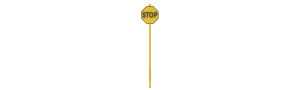 Tichy Train Group - Ho Early Stop Sign 15pcs - 8248