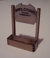 Osborn Model Kits - N Welcome Sign - 3021